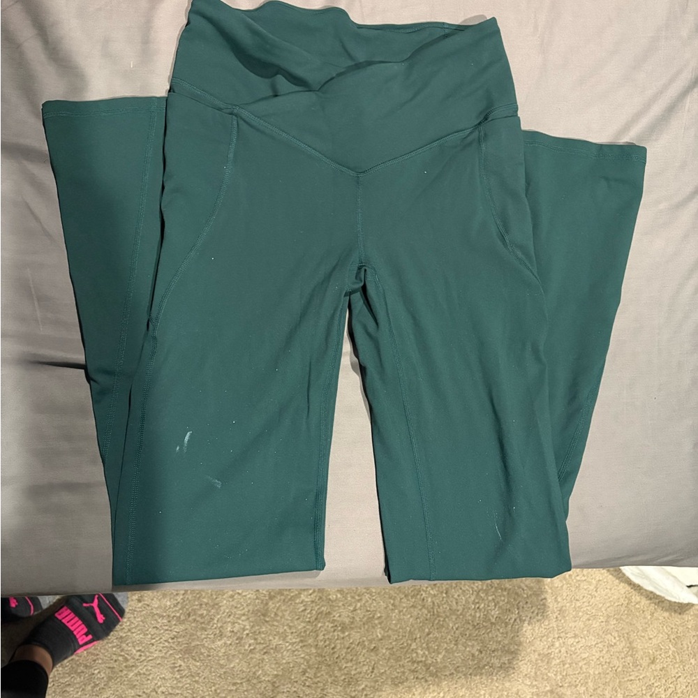 Fabletics PureLuxe Deep Green Leggings